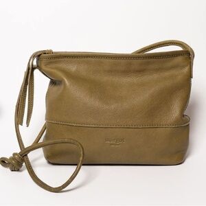 Margot Robbie Crossbody Bag Olive Green Leather Purse